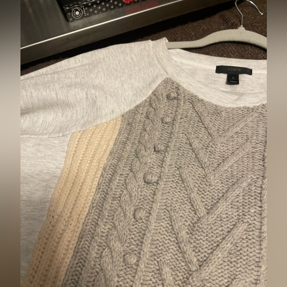 J. Crew *NWOT Light Gray Sweater Sweatshirt-Please note below.